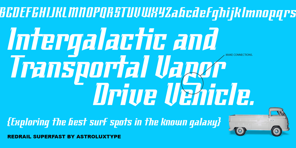 Redrail Superfast Font
