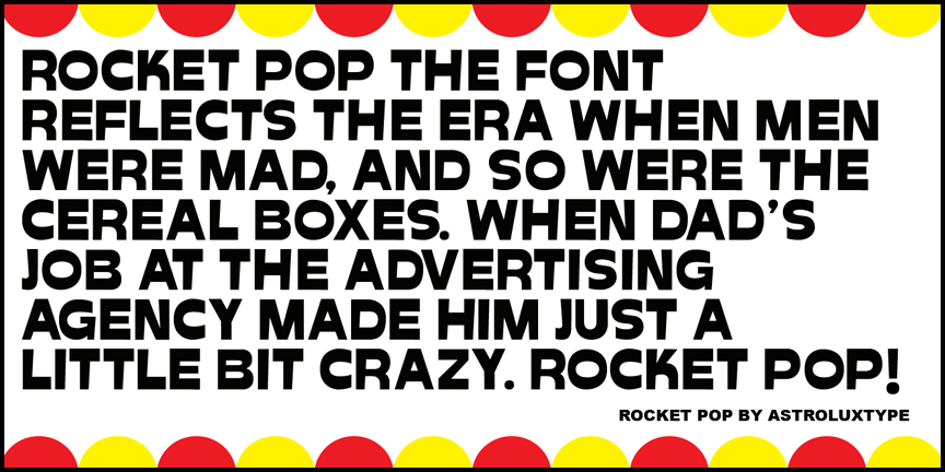 Rocket Pop Font