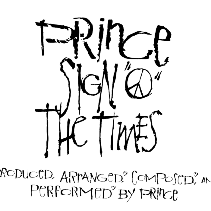 Prince Sign O’ The Times Lettering
